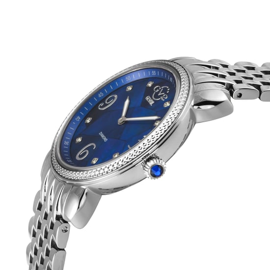 GV2 Ravenna 12613B Dark Blue MOP Dial Swiss Quartz Watch