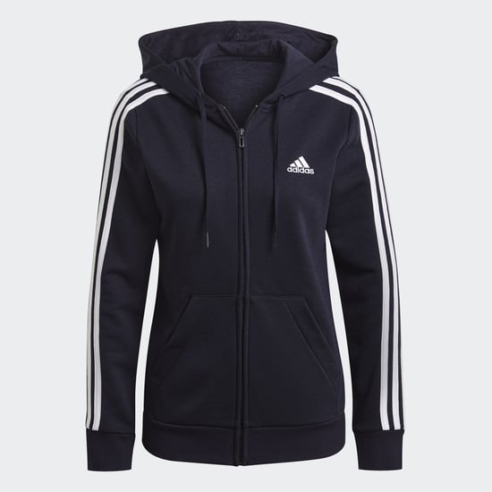 Essentials French Terry 3-Stripes Full-Zip Hoodie