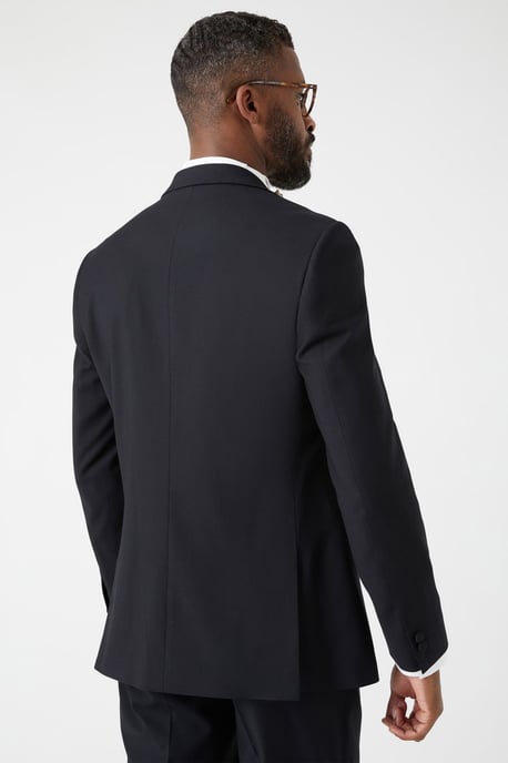 Skinny Fit Black Tuxedo Suit Jacket