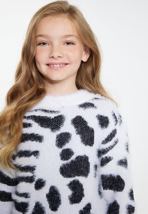 Mymo Strickpullover Mädchen weiss - Image 5