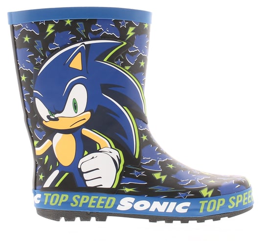 Sonic Younger Childrens Wellies Blake black