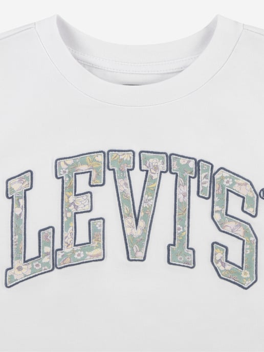 Levi's Girls Floral Logo T-Shirt in White
