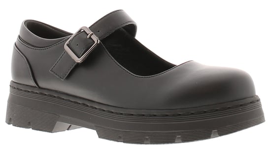 Platino Womens Shoes Work School Jenny Buckle black