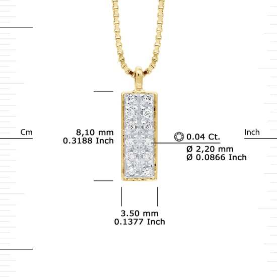 DIADEMA - Necklace with Diamonds - Yellow Gold