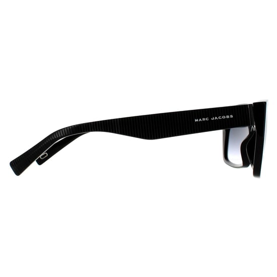 Marc Jacobs Rectangle Unisex Sonnenbrille Schwarz Grau Dunkelgrau Gradient - Image 4