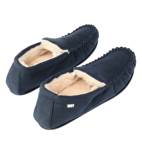 Men's DKNY Moccasin Slipper in Navy