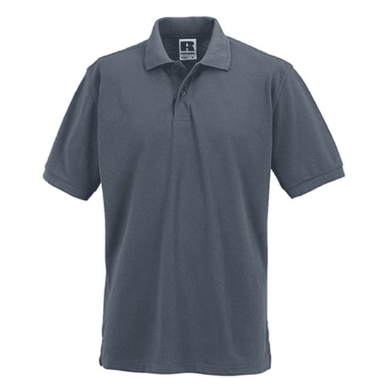 Russell Mens Ripple Kragen & Manschette Kurzarm-Poloshirt (Convoy Grau) - Image 2