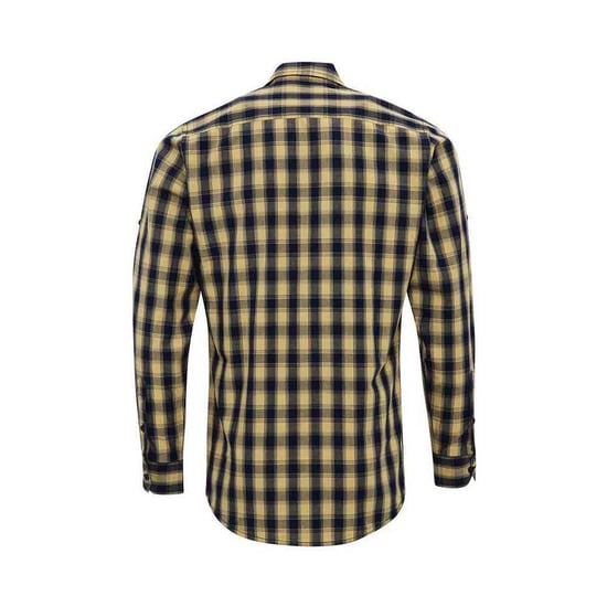 Premier - "Mulligan" Hemd für Herren Langärmlig (Camel/Marineblau) - Image 2