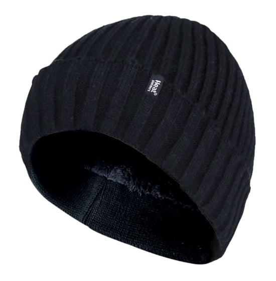 Herren 3,6 tog Fleece gefüttert Thermal Turn Over Manschette Winter Beanie Hut - Image 1