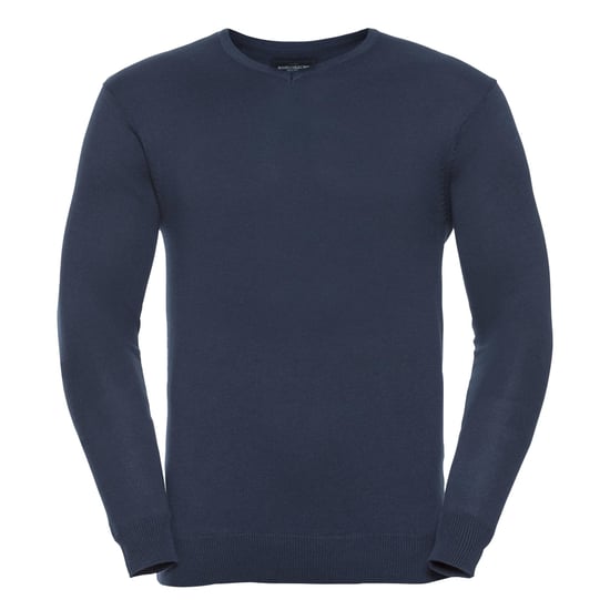 Russell Collection Strickpullover mit V-Ausschnitt (Dunkles Marineblau) - Image 1