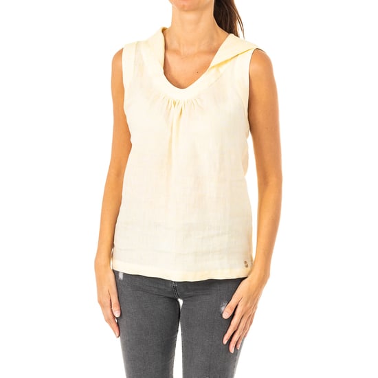 JWU004 women's sleeveless round neck T-shirt