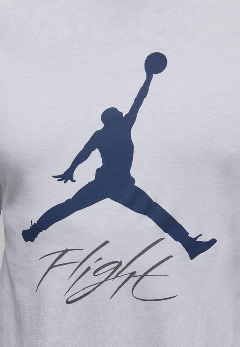 Nike Jordan Jumpman Flight-T-Shirt in Weiß - Image 3