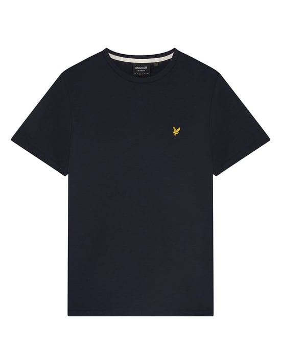 Lyle & Scott Chunky Slub T-Shirt in Marineblau - Image 5