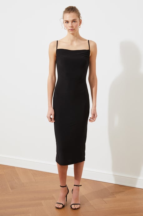 Trendyol Femmes Col Col Corps conique Midi Robe - Image 3