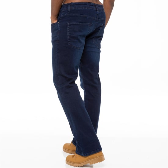 Enzo Herren Bootcut Stretch Denim Jeans - Image 2
