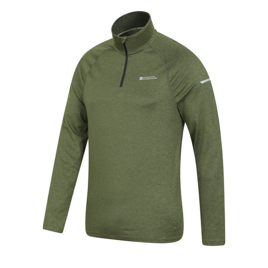Mountain Warehouse - "Echo" Midlayer mit halbem Reißverschluss für Herren (Grün) - Image 4