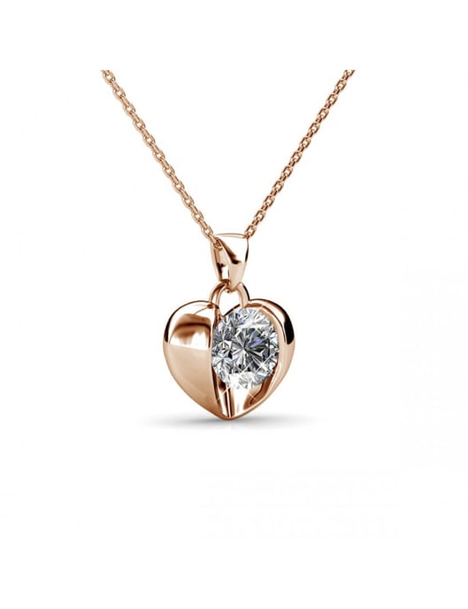 Simply Love Anhänger - Rose Gold und Kristall - Image 3