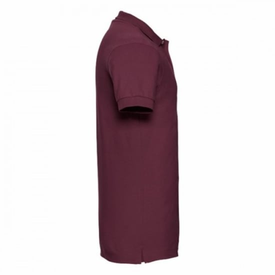 Russell Herren Stretch Kurzarm-Poloshirt (Burgund) - Image 3