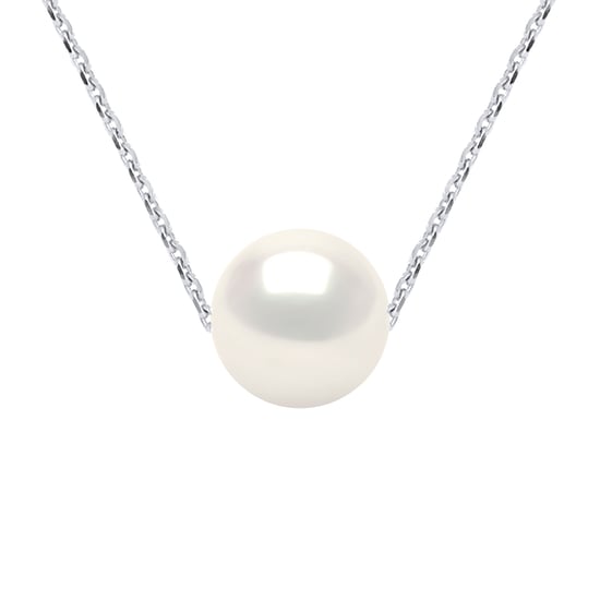 DIADEMA - Necklace - Real Freshwater Pearls - Silver
