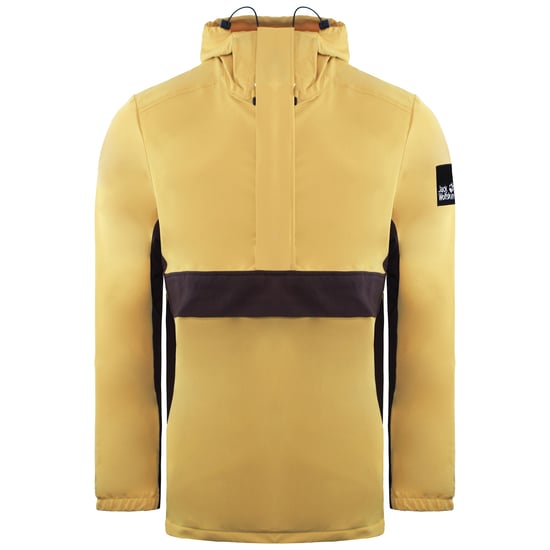 Jack Wolfskin Bernauer Herren-Anorakjacke in Gelb/Burgund - Image 1