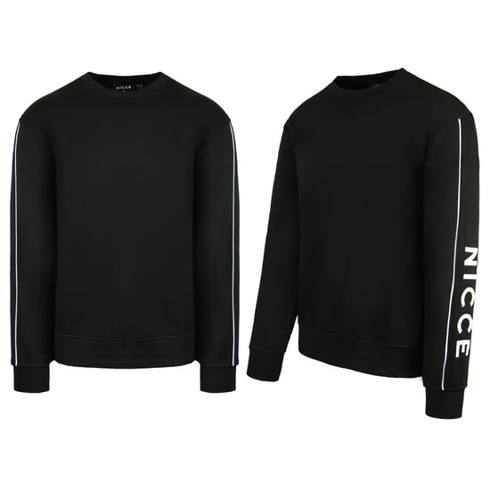 Nicce Crew Neck Long Sleeve Pullover Black Mens Geti Sweashirt 211 1 03 07 0001