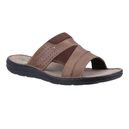 Hush Puppies - Herren Mules "Archer", Leder (Hellbraun) - Image 4