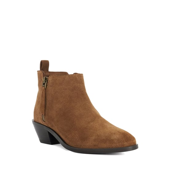 Dune Ladies Pear - Stacked Heel Suede Boots - Image 1
