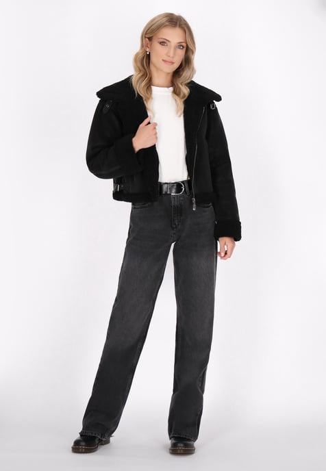 Dreimaster Jacke Damen schwarz - Image 2