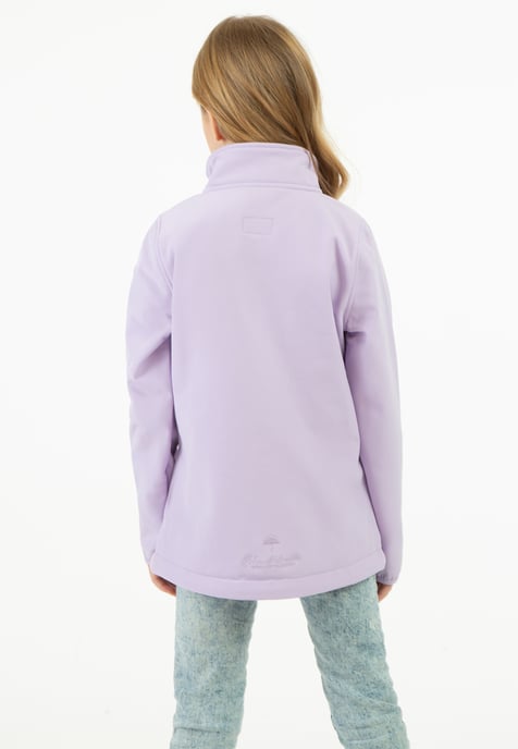 Schmuddelwedda Softshelljacke - recyceltes Material Mädchen Helllavendel-280 - Image 5