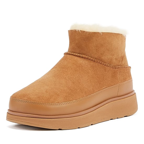 FitFlop Ultra Mini Damen Stiefel Tan - Image 3
