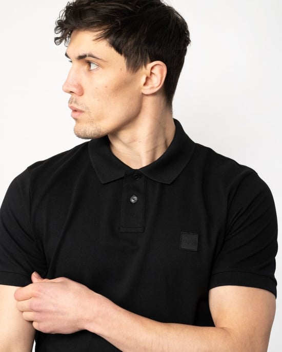 BOSS Orange Passenger Herren Stretch-Baumwoll Slim-Fit Polo-Shirt mit Logo-Patch NOS - Image 2