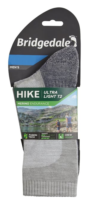 Bridgedale - Herren Wandern Ultraleichte Merinowolle Socken - Gunmetal - Image 2