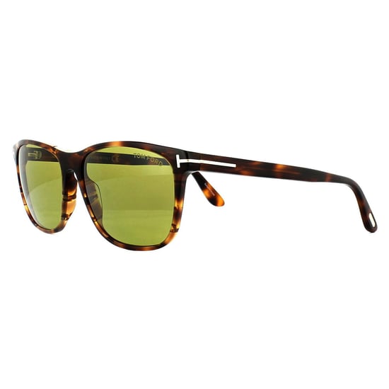 Tom Ford Rechteckige Unisex Havana Grüne Sonnenbrille - Image 2