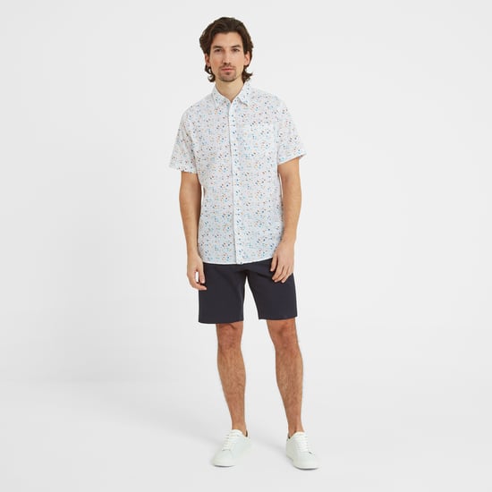 Conrad Mens Short Sleeve Shirt Optic White