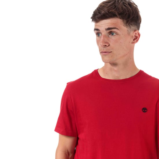 Men's Timberland TFO Logo Slim T-Shirt in Red