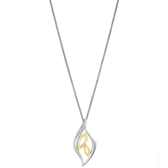 Orphelia 'Charlotte' Damen-Kette mit Anhänger aus 925er Sterlingsilber – Silber/Gold ZH-7523 - Image 4