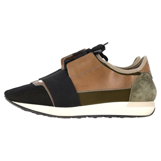 Balenciaga Race Runner Sneakers aus mehrfarbigem Leder und Wildleder - Image 6