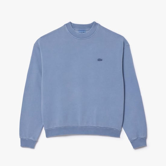 Men's Lacoste Loose-Fit Natural Dye Sweatshirt in Blue