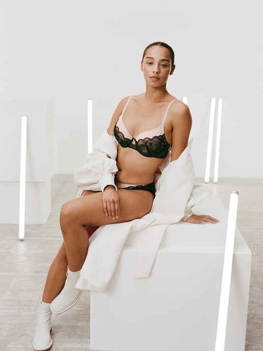 Midnight Flowers Covering T-Shirt Bra