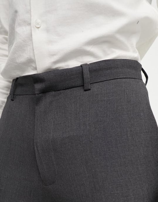 ASOS DESIGN super skinny suit trousers in charcoal-Grey