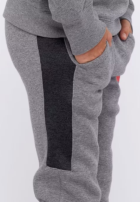 Nike Air Jungen NSW Trainingsanzug Komplettset in Grau - Image 5