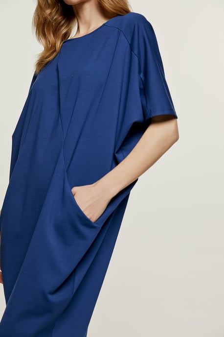 Blaues Punto di Roma Fledermauskleid - Image 5