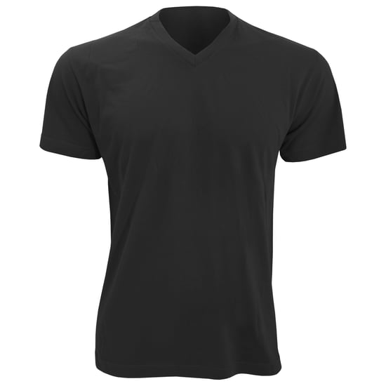 SOLS Herren Victory T-Shirt, V-Ausschnitt, Kurzarm (Tiefschwarz) - Image 1