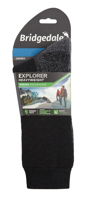 Bridgedale - Herren Outdoor Merinowolle Kniestrümpfe - Schwarz - Image 2