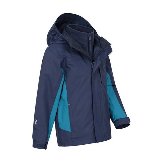 Mountain Warehouse Childrens/Kids Cannonball 3 in 1 Wasserdichte Jacke (Blau) - Image 4