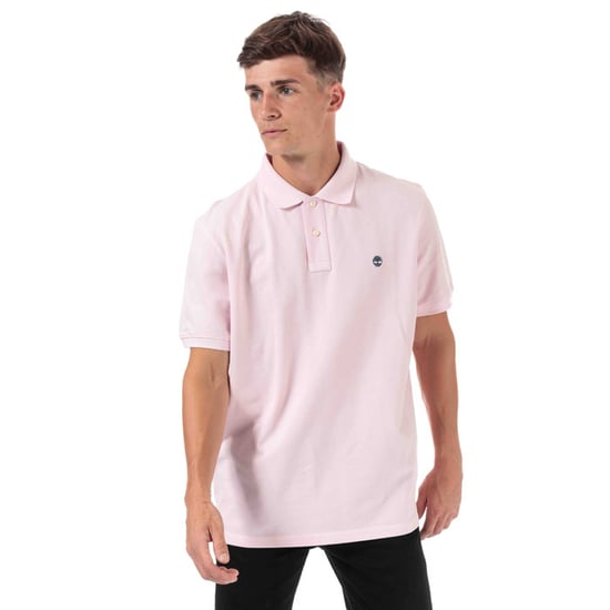 Men's Timberland Miller Rivers Polo Shirt in Pink
