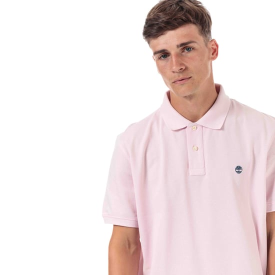 Men's Timberland Miller Rivers Polo Shirt in Pink