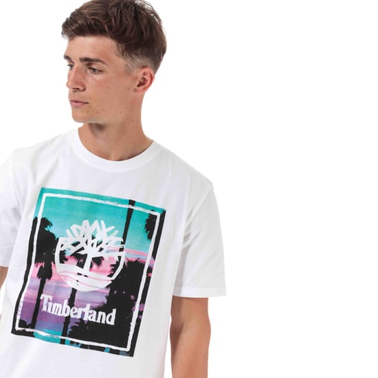 Men's Timberland Photo Beach T-Shirt in White