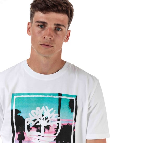 Men's Timberland Photo Beach T-Shirt in White