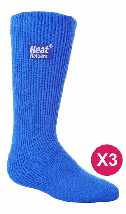 Kinder Thermosocken für den Winter | 3 Paar Mutlipack | Wärmehalter | Kniestrümpfe | Gummistiefel | Wandern - Königsblau - Image 1